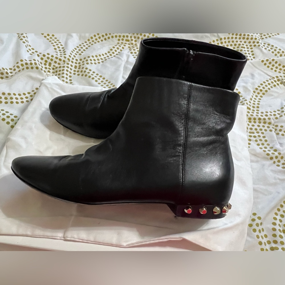Balenciaga Black Leather Low Boots